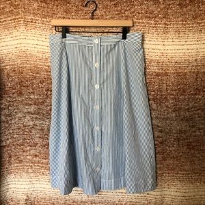 A New Day Mid-Calf Length Button Up Skirt
